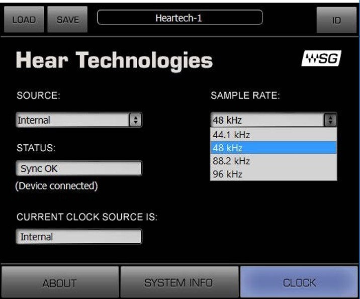 WSG Sample Rate